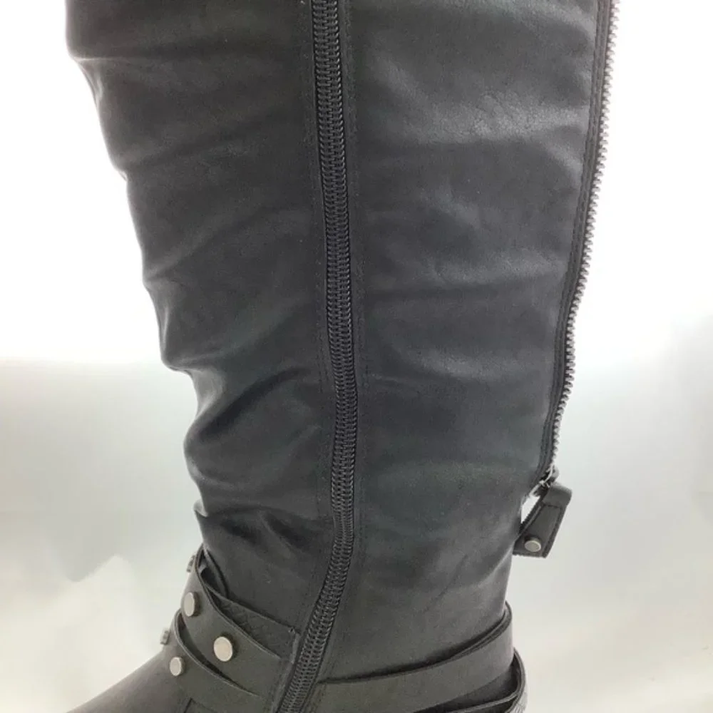 NEW ReLife Debra Knee High Boot in Black - Picture 5 of 11
